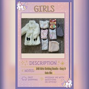 24M Girls Clothing Bundle – Cozy & Cute Mix